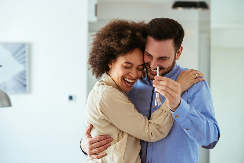 couple apply after being approved for Home Insurance in Ennis, TX